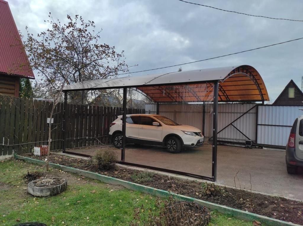 Прозрачные шторы ПВХ для навеса под автомобиль в Веневе
